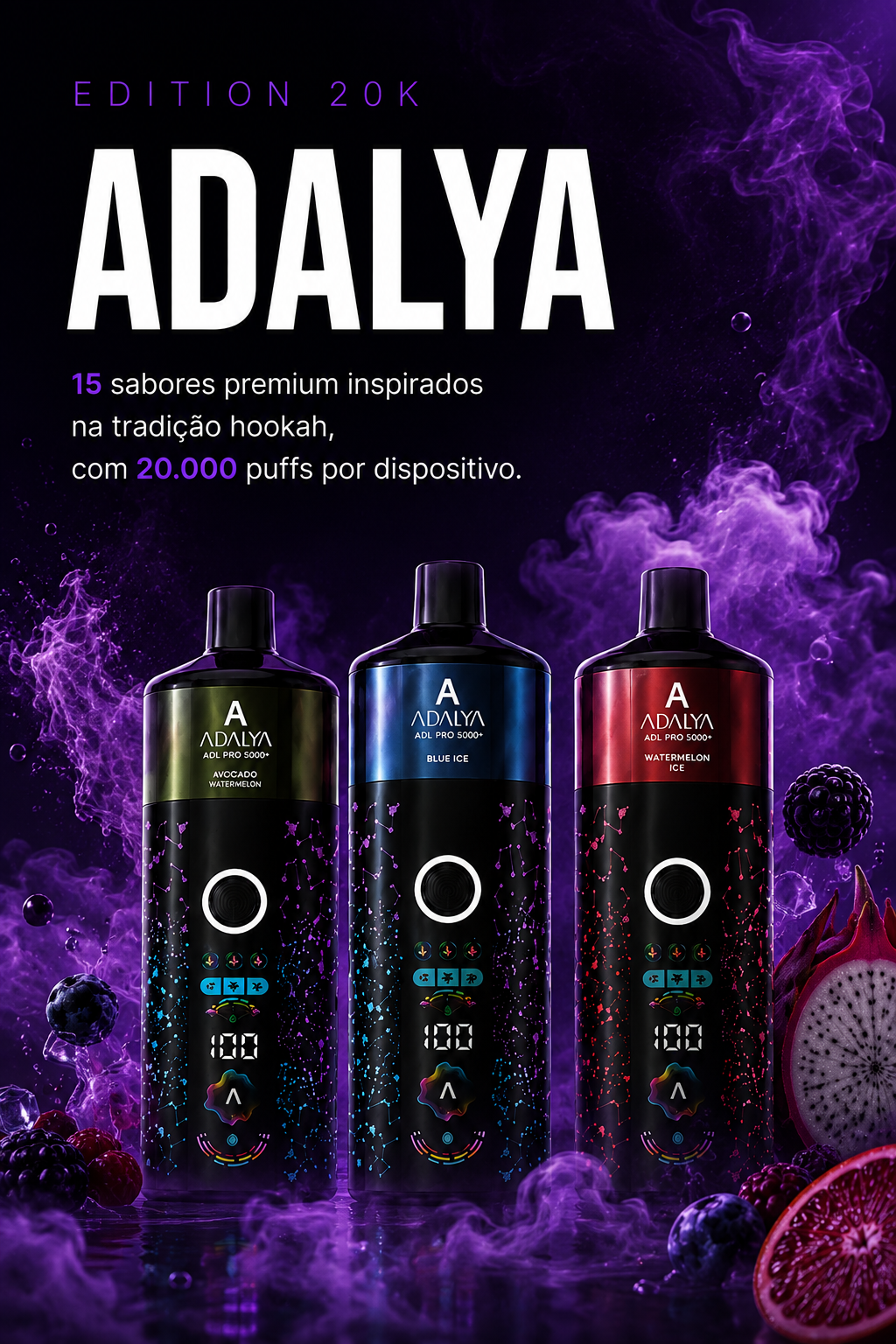 Adalya Edition 20K — 15 sabores premium